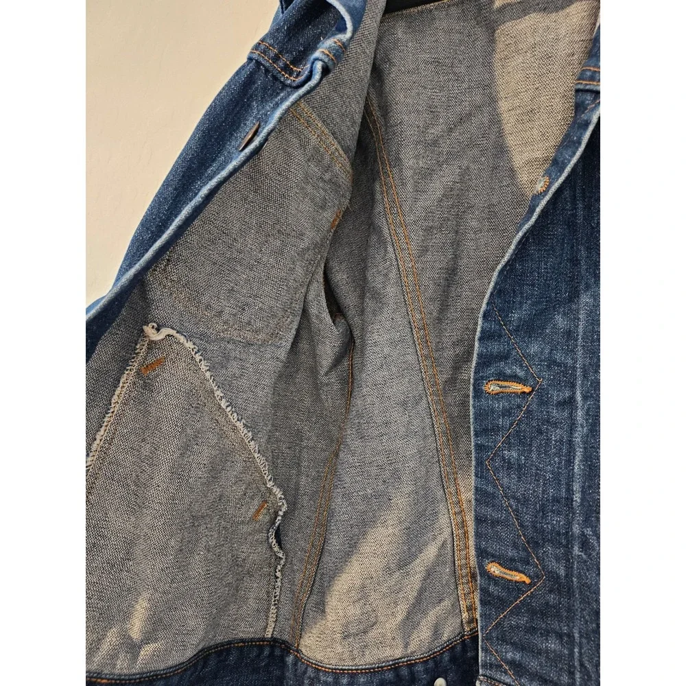 Vintage Wrangler Denim Jacket Made in USA Blue Trucker Western‎ Jean Jacket 42
